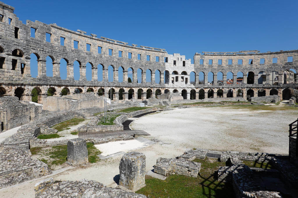 Arena von Pula von innen.